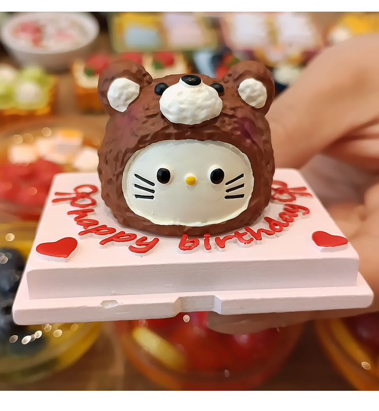 【买5送1】甜美草莓蛋糕咸鸭蛋冰箱贴磁贴创意立体食玩装饰品磁铁