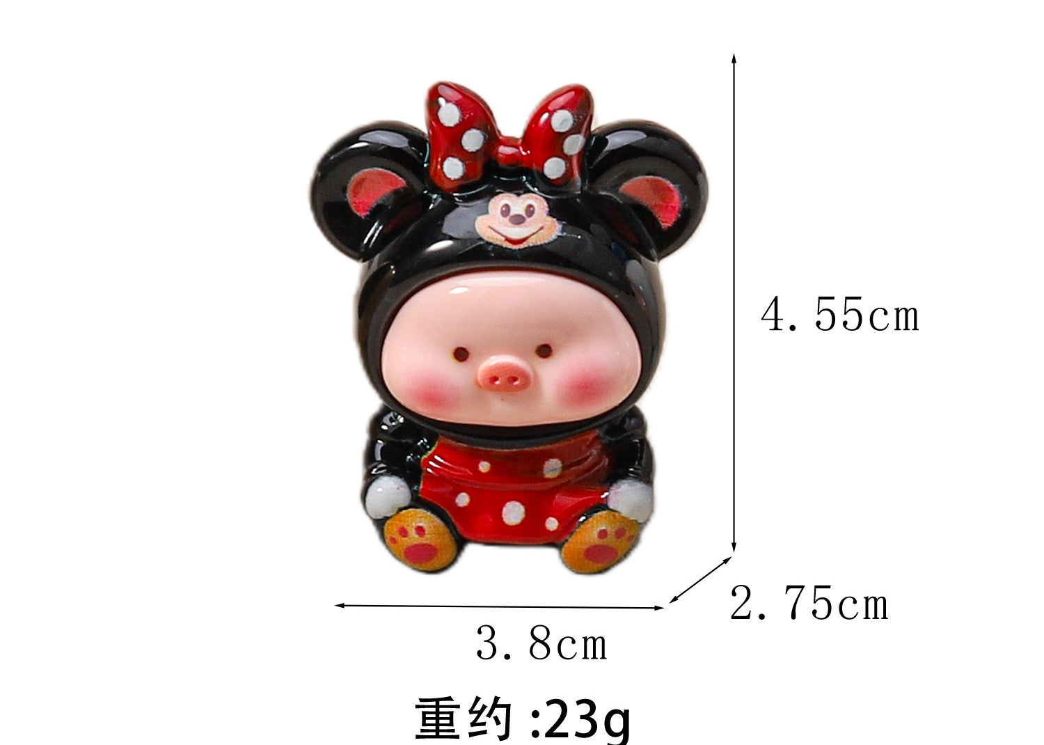 Didini sitting piggy DIY jewelry resin accessories cute car small ornaments tide play cute grains