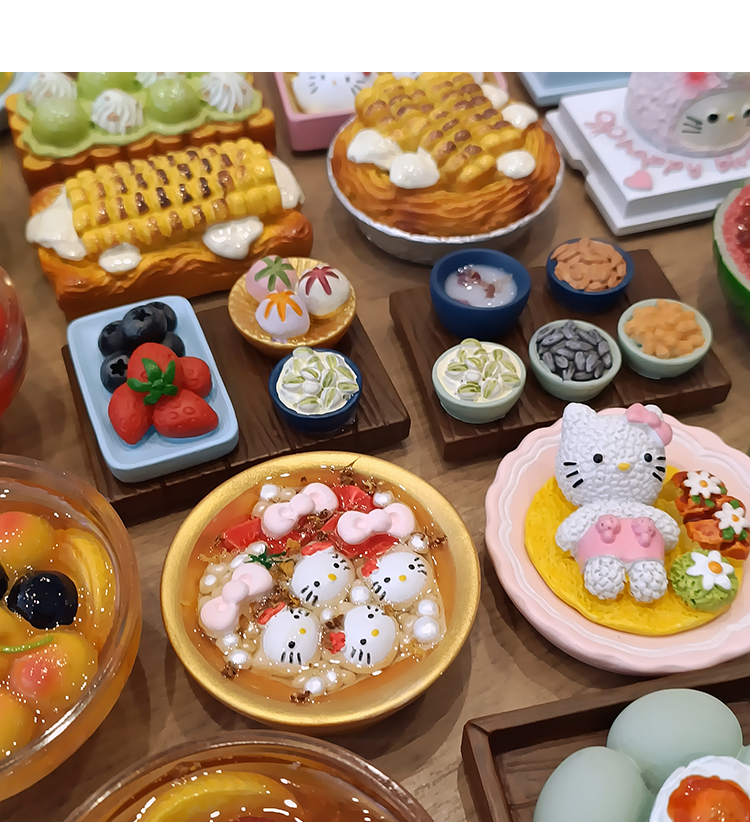 【买5送1】甜美草莓蛋糕咸鸭蛋冰箱贴磁贴创意立体食玩装饰品磁铁