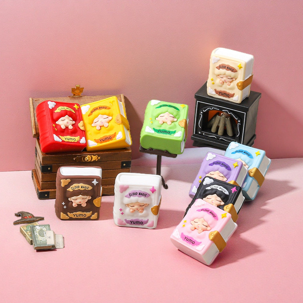 Yunmeng simulation magic book, blind bag, cute grain DIY jewelry pendant, keychain, doll, desktop ornament, resin accessories.