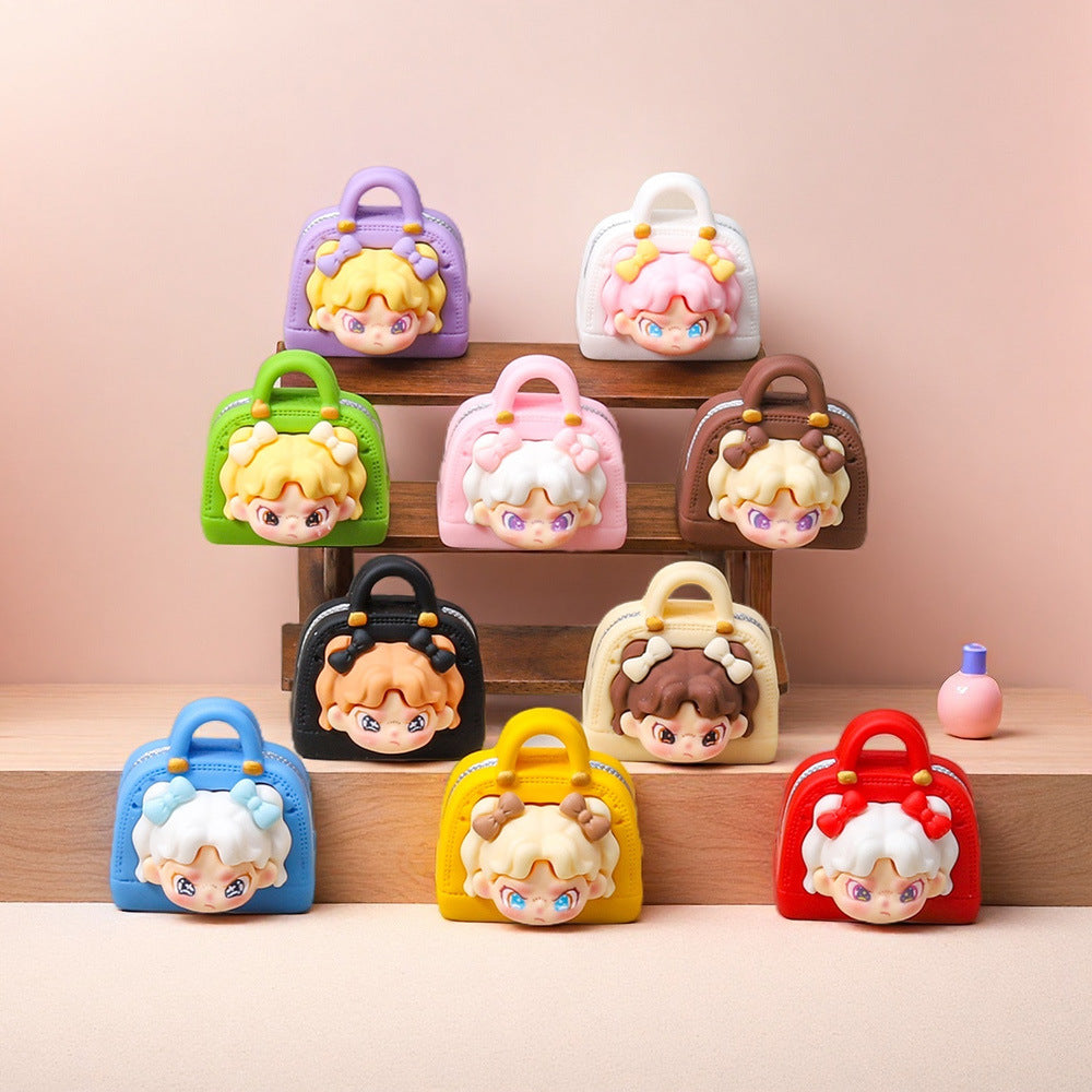 Big cousin bag DIY jewelry accessories cute girl gift resin desktop small ornament keychain cute grains
