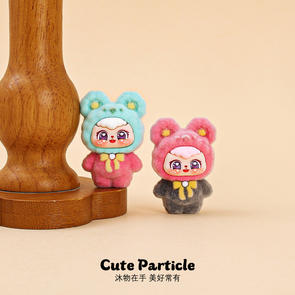 Flocking bear pajamas pear cute doll desktop ornament