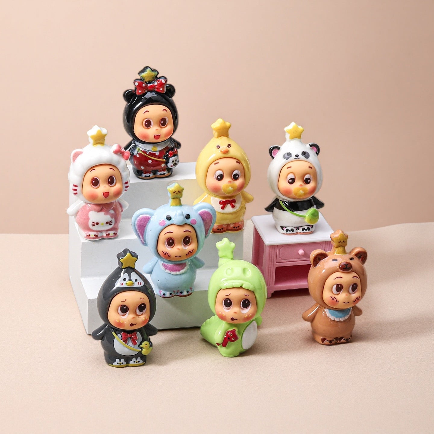 Animal star cub, jewelry accessories Tide play blind box blind bag resin tabletop ornament