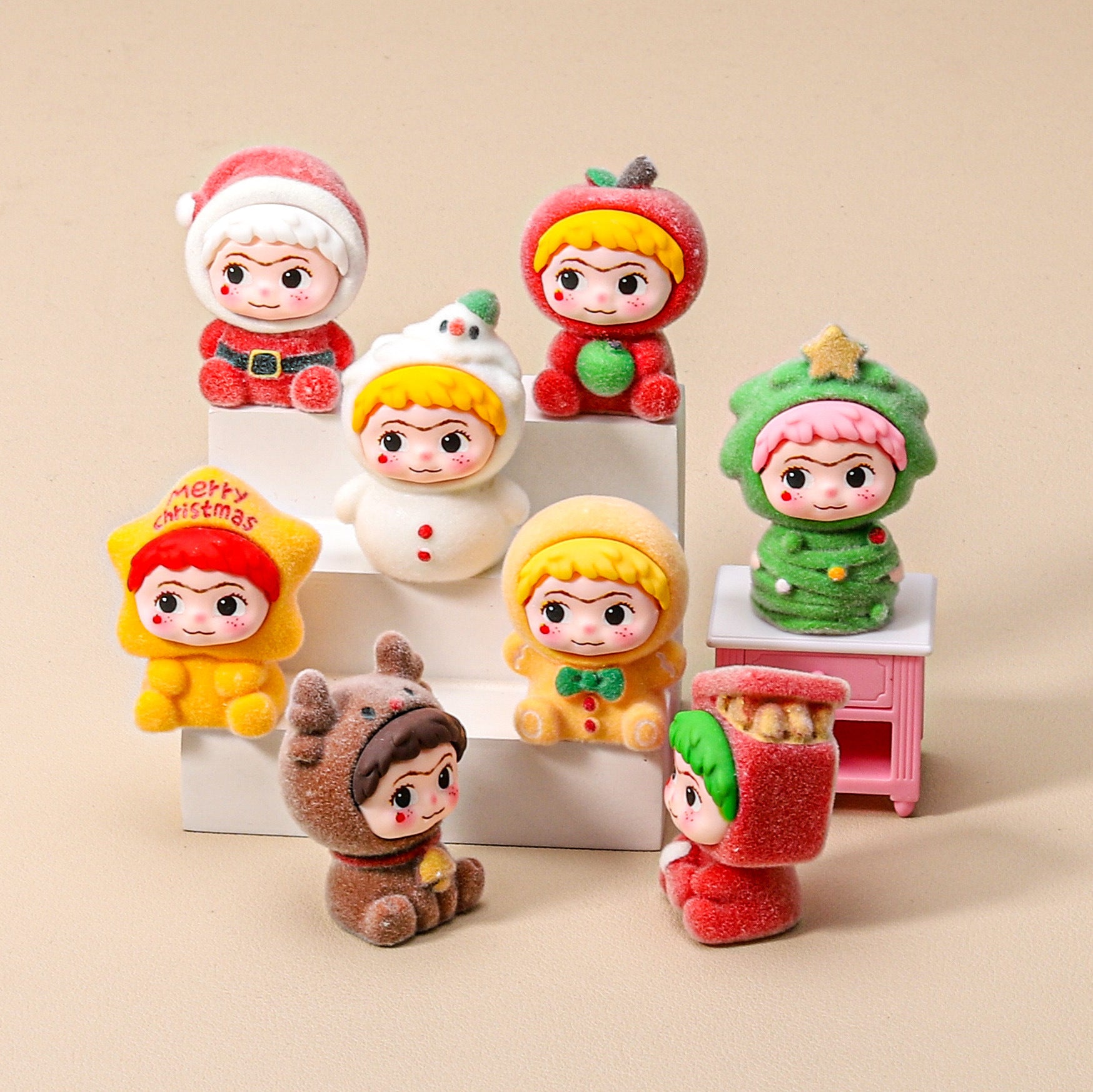 Flocking christmas cool treasure DIY jewelry cute grains