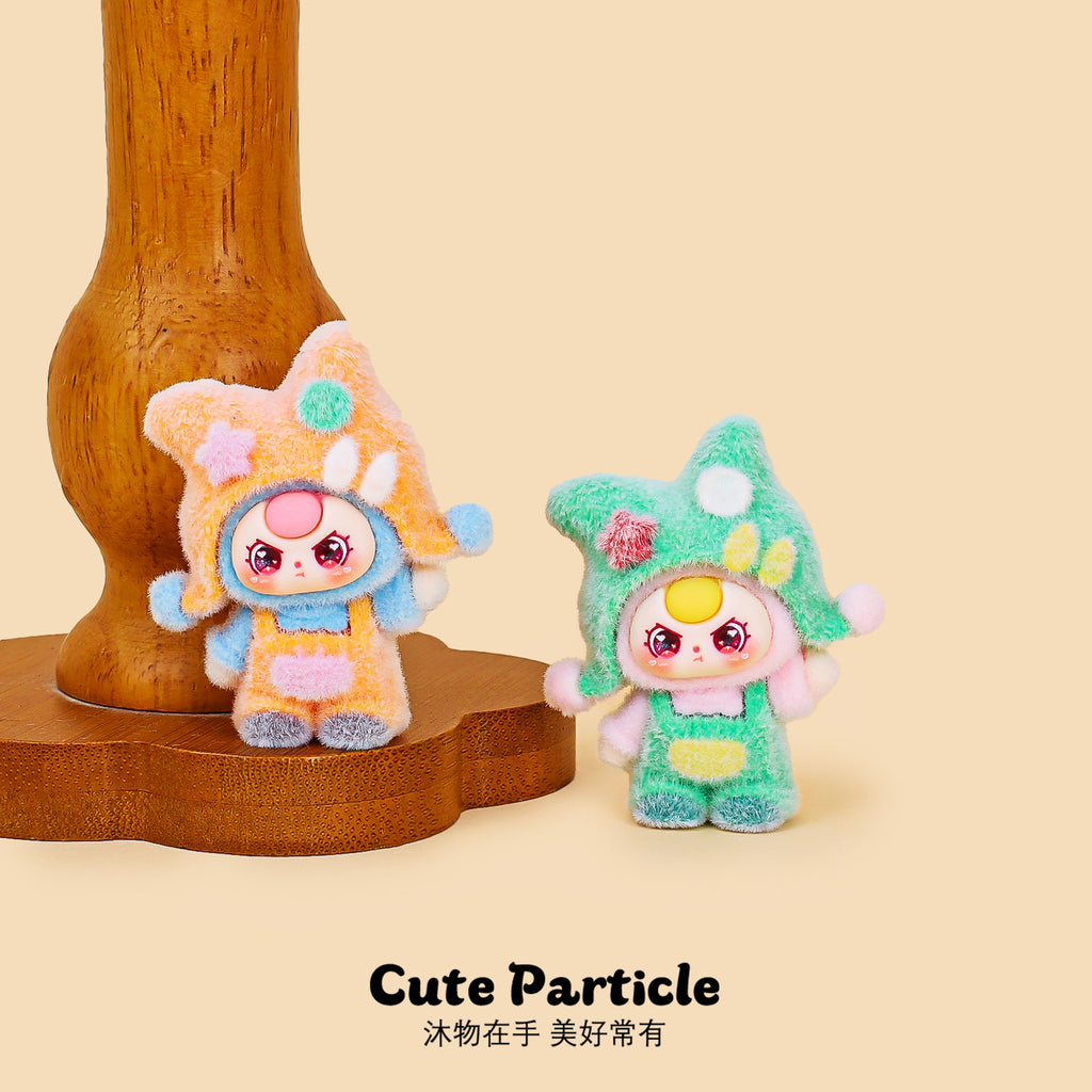 Flocking dopamine baby three-year-old tide play cute doll DIY ornament