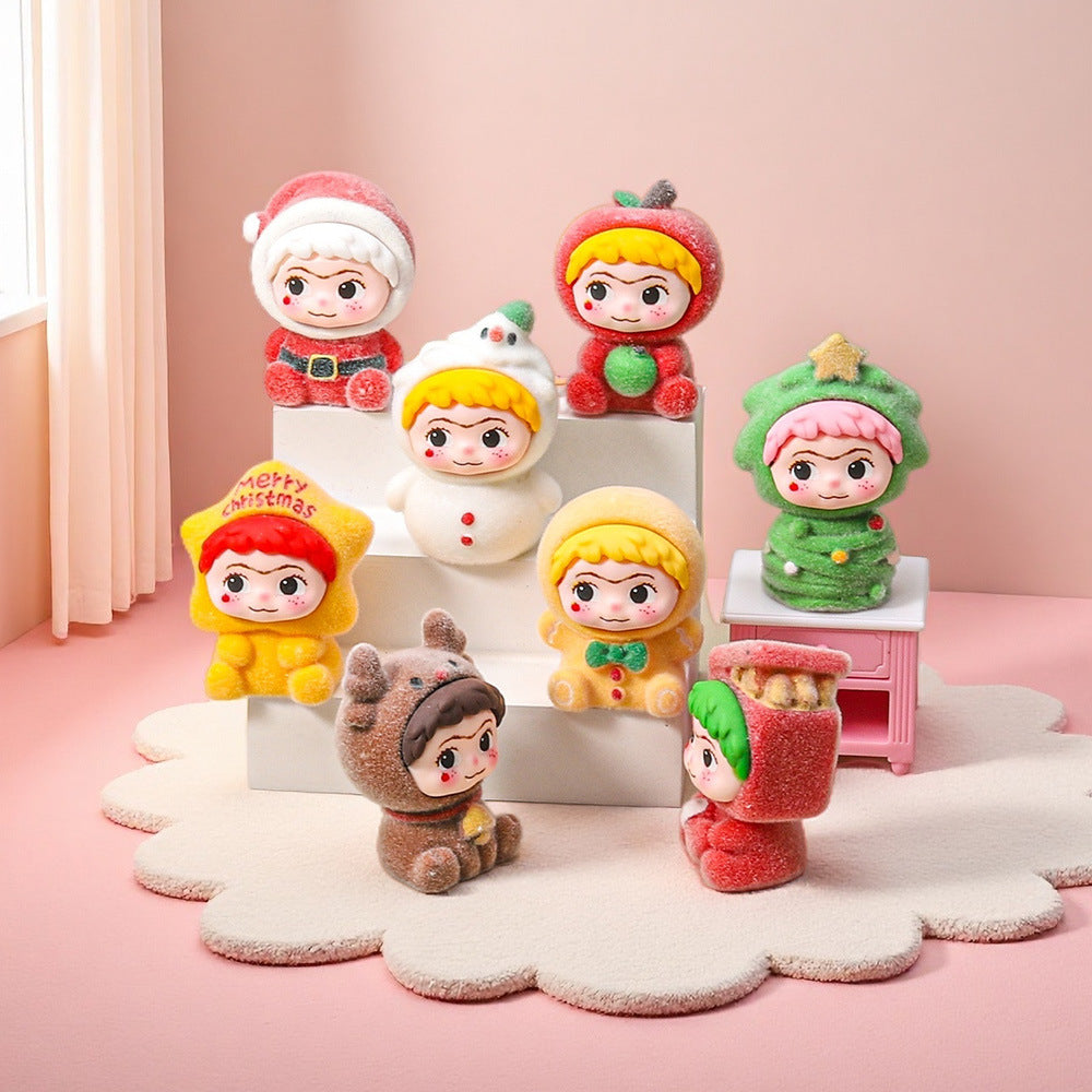 Flocking christmas cool treasure DIY jewelry cute grains