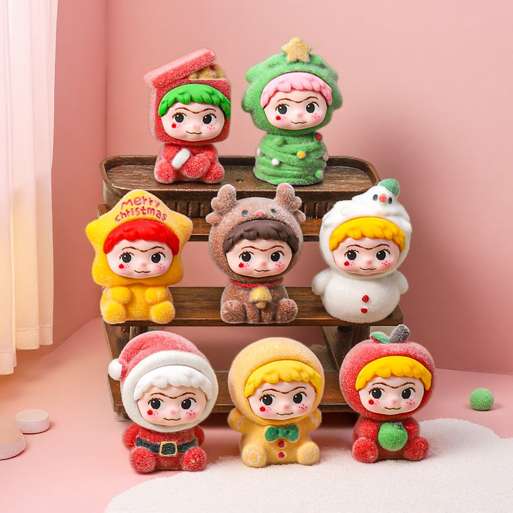 Flocking christmas cool treasure DIY jewelry cute grains